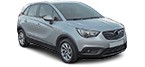 Catálogo de recambios para VAUXHALL CROSSLAND X