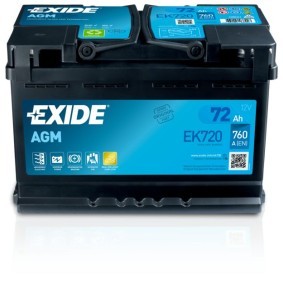 Køb Starterbatteri af EXIDE EK720 til den lave pris 1588,87 DKK