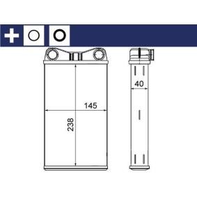 Wärmetauscher, Innenraumheizung von MAHLE ORIGINAL AH 7 000S