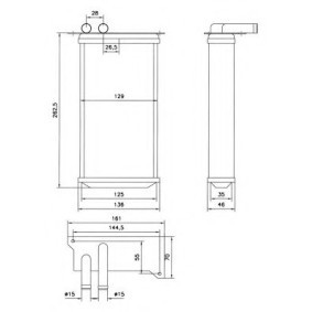 Wärmetauscher, Innenraumheizung von NRF 52226