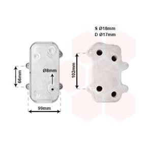 Kjøp Oljekjøler, motorolje av VAN WEZEL 74003063 til den lave prisen 1009,60 NOK