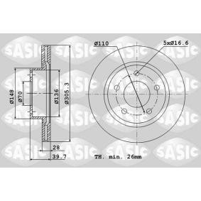Osta Jarrulevy SASIC:llä 6106332 edullisesti hintaan 145,23 €