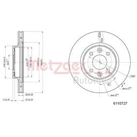 Bremsscheibe 6110727 von METZGER günstig für 37,74 € online kaufen