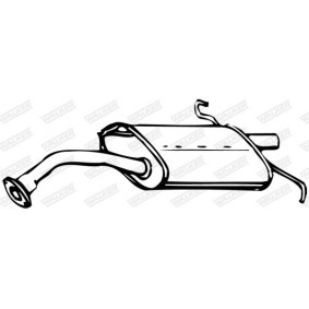 Compre Panela de escape traseira da WALKER 07402 a um preço baixo por 88,05 €