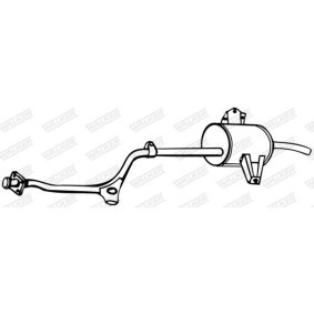 Compre Panela de escape traseira da WALKER 12350 a um preço baixo por 97,30 €