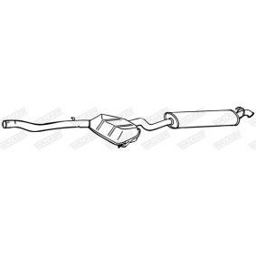 Compre Panela de escape traseira da WALKER 15565 a um preço baixo por 114,58 €