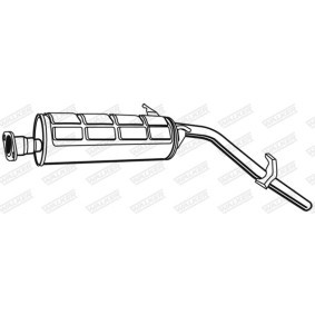 Compre Panela de escape traseira da WALKER 15834 a um preço baixo por 71,58 €