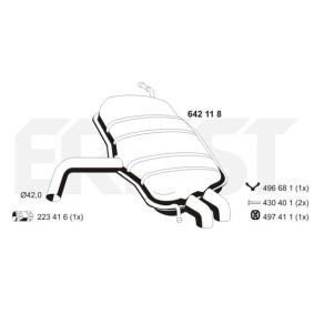 Compre Panela de escape traseira da ERNST 642118 a um preço baixo por 244,78 €