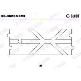 Acquista Bronzina cuscinetto, Biella da GLYCO 55-3625 SEMI a buon mercato per soli 8,36 €