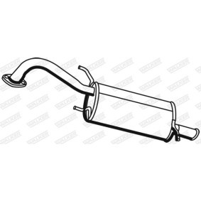 Compre Panela de escape traseira da WALKER 19442 a um preço baixo por 105,39 €