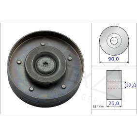 Umlenkrolle Keilrippenriemen von AUTEX 654836
