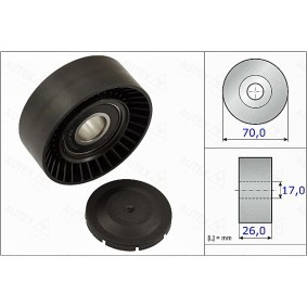 Spannrolle, Keilrippenriemen von AUTEX 655007