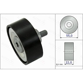 Compre Polia de desvio / de guia, correia trapezoidal estriada da AUTEX 655091 a um preço baixo por 27,13 €