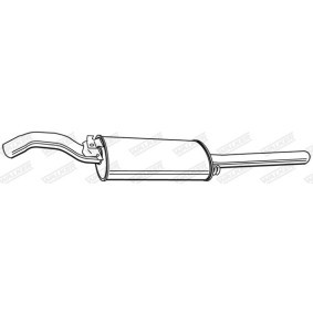 Compre Panela de escape traseira da WALKER 21935 a um preço baixo por 48,18 €