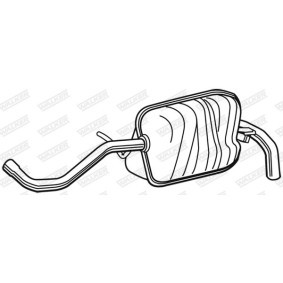 Compre Panela de escape traseira da WALKER 22124 a um preço baixo por 171,30 €