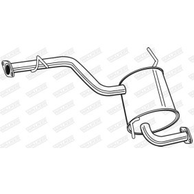 Endschalldämpfer 22828 KIA SEDONA von WALKER