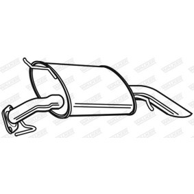Endschalldämpfer 22932 KIA CARENS von WALKER