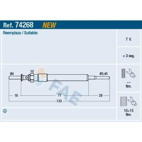 Achetez des Bougie de préchauffage FAE 74268 à prix pour 18,00 €