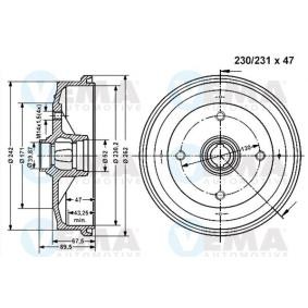 Comprar Tambor de freno de VEMA 800948 a bajo precio de 56,97 €