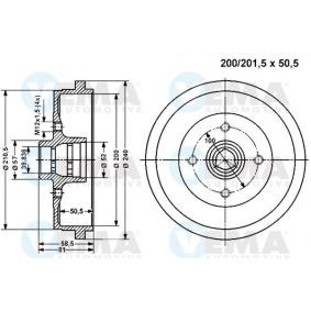 Bremstrommel 800975 für SKODA