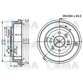 Comprar Tambor de freno de VEMA 801062 a bajo precio de 38,00 €