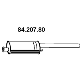 Mittelschalldämpfer des Herstellers EBERSPÄCHER - Originalware Artikelnummer: 84.207.80