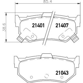 Bremsschlauch von HELLA 8AH 355 461-591