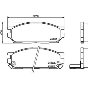 Bremsschlauch 8AH 355 464-451 für MERCEDES-BENZ