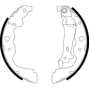 Bremsbackensatz 8DB 355 000-301 für MERCEDES-BENZ