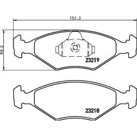 Bremsbeläge des Herstellers HELLA - Originalware Artikelnummer: 8DB 355 008-381