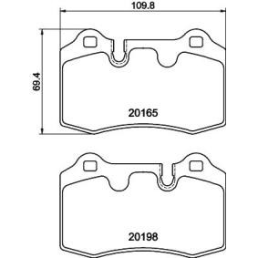 Køb Bremseklodser af HELLA 8DB 355 015-881 til den lave pris 1328,93 DKK