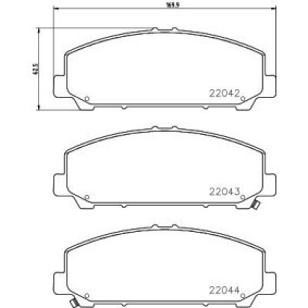 Osta Jarrupalat, levyjarru HELLA:llä 8DB 355 021-731 edullisesti hintaan 71,77 €