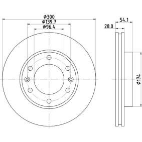 Bremsscheibe von HELLA 8DD 355 114-341