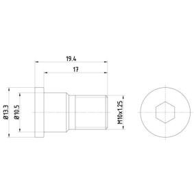 Schraube, Bremsscheibe 8DZ 355 209-071 für ALFA ROMEO