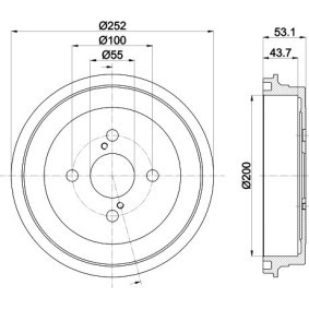 TOYOTA Wasserpumpe von HELLA