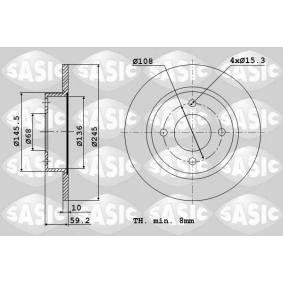 Acquista Disco freno da SASIC 9004393J a buon mercato per soli 48,50 €