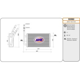 Wärmetauscher, Innenraumheizung von AHE günstig für 80,28 €