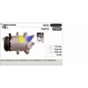 Kjøp AC-kompressor av AHE 970047 til den lave prisen 6882,50 NOK