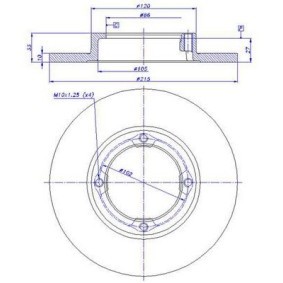 Bremsscheibe 98240 für SUZUKI