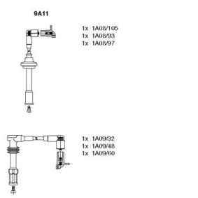 Achetez des Kit de câbles d'allumage BREMI 9A11 à prix pour 245,81 €