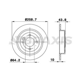 Comprar Disco de freno de BRAXIS AE0083 a bajo precio de 38,27 €