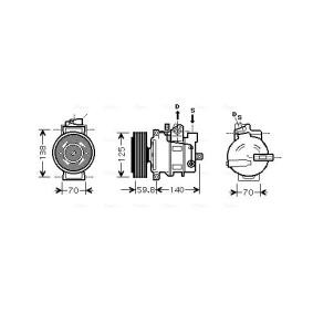 Klimakompressor für AUDI von AVA COOLING SYSTEMS