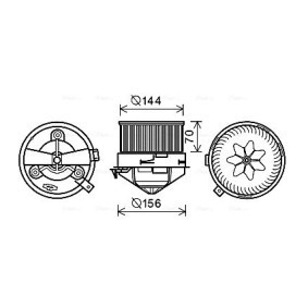 Gebläsemotor für ALFA ROMEO von AVA COOLING SYSTEMS