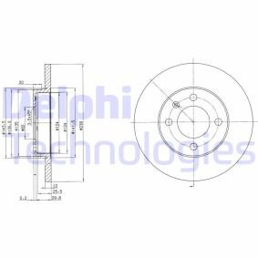 Compre Disco de travão da DELPHI BG2116C a um preço baixo por 30,24 €