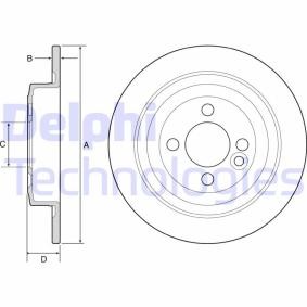 Bremsscheibe BG4560C für MINI
