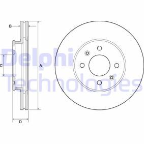 Compre Disco de travão da DELPHI BG4744C a um preço baixo por 33,76 €