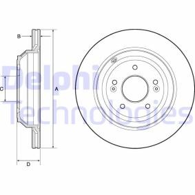 Compre Disco de travão da DELPHI BG4756C a um preço baixo por 93,56 €