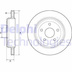 Compre Disco de travão da DELPHI BG4802C a um preço baixo por 67,61 €