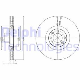 Compre Disco de travão da DELPHI BG9107C a um preço baixo por 59,58 €
