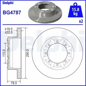 Compre Kit de rolamento de roda da DELPHI BK1567 a um preço baixo por 142,51 €